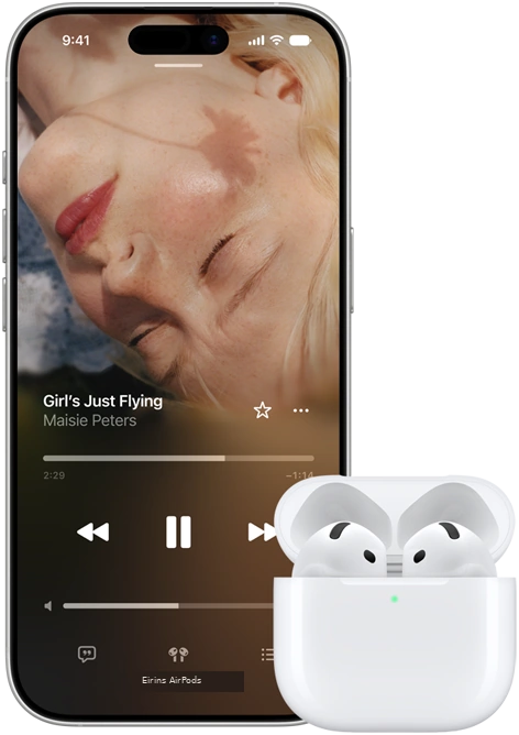 AirPods 5 sammen med iPhone