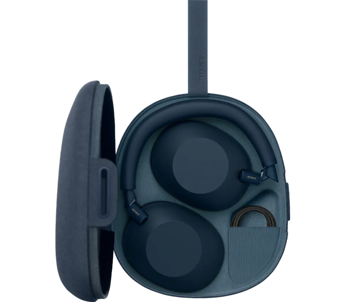 Sony WH-1000XM6 Blå – i bærevesken