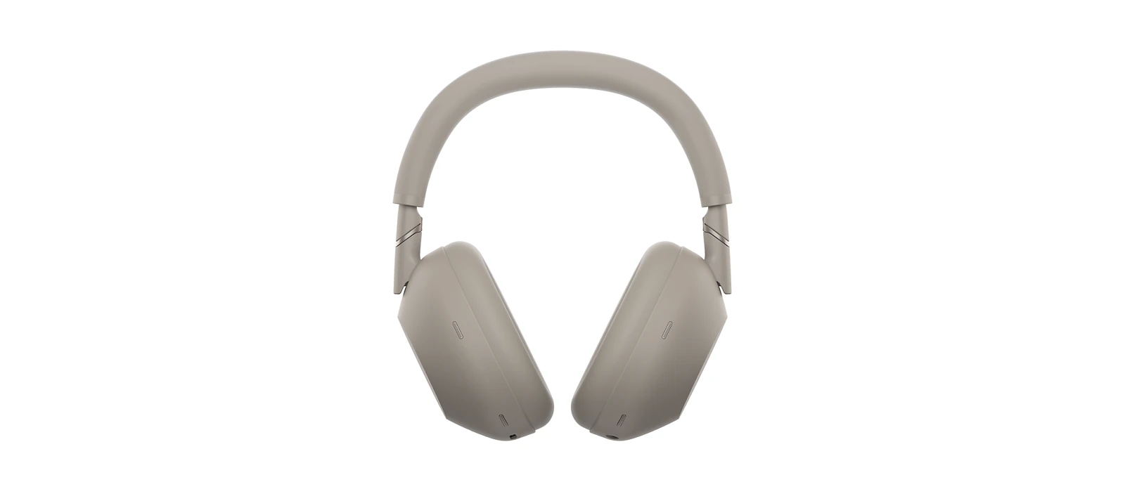 Sony WH-1000XM6 Sandstone – forfra